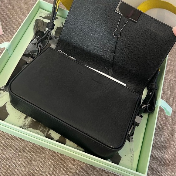 Off white Diagonal Flap Bag - Picture 4 of 7